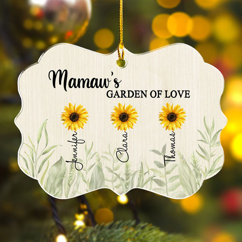 Garden Of Love - Personalized Custom Acrylic Ornament - Image 3