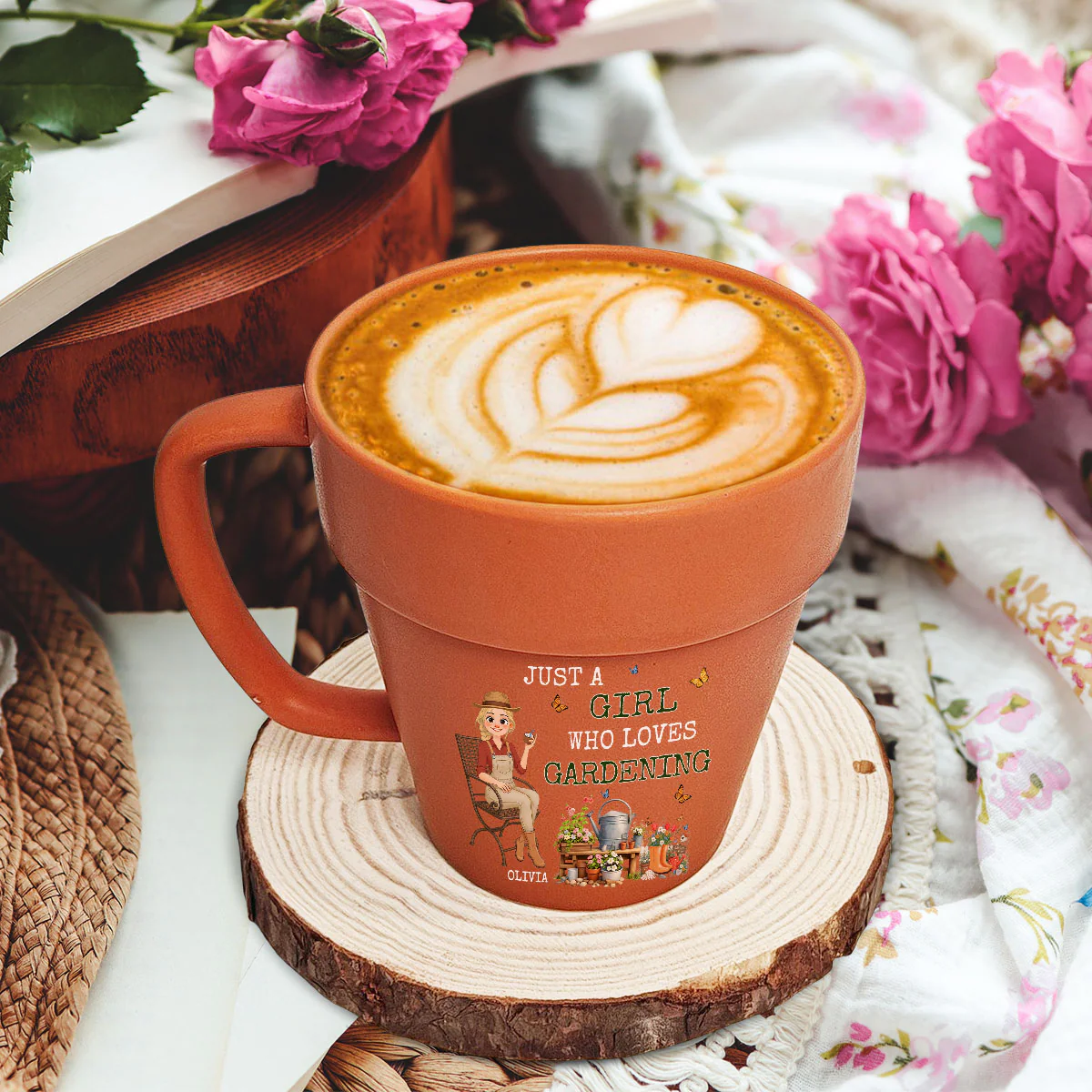 Gardening Lover - Personalized Custom Plant Pot Mug - Image 3