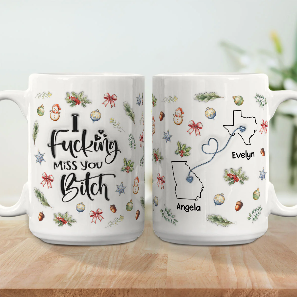 Get Back Here I Miss You - Personalized Custom 3D Inflated Effect Mug - Image 2