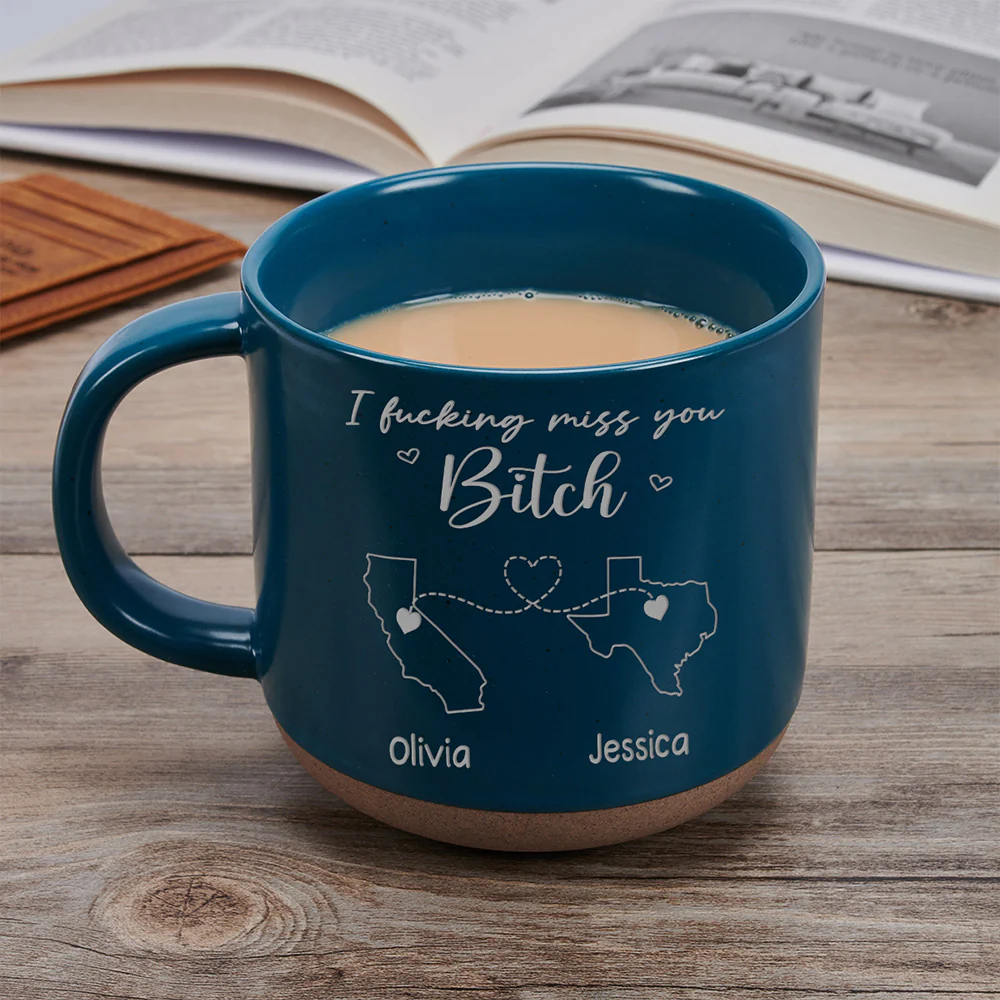Get Your Ass Back Here - Personalized Custom Engraved Pottery Mug - Image 3