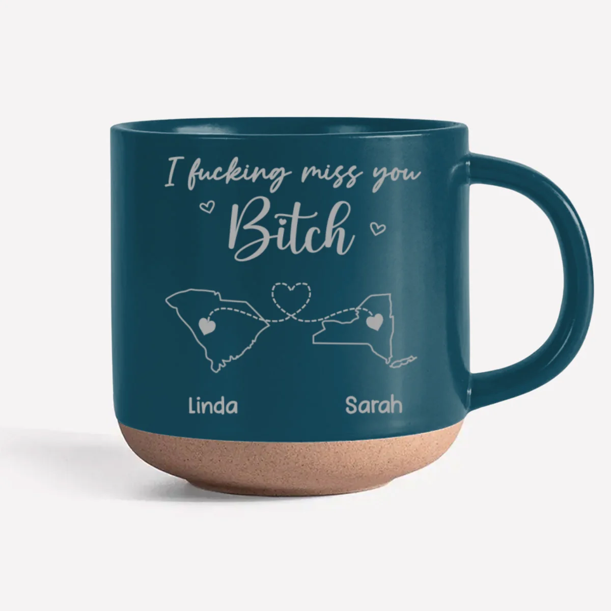 Get Your Ass Back Here - Personalized Custom Engraved Pottery Mug - Image 7