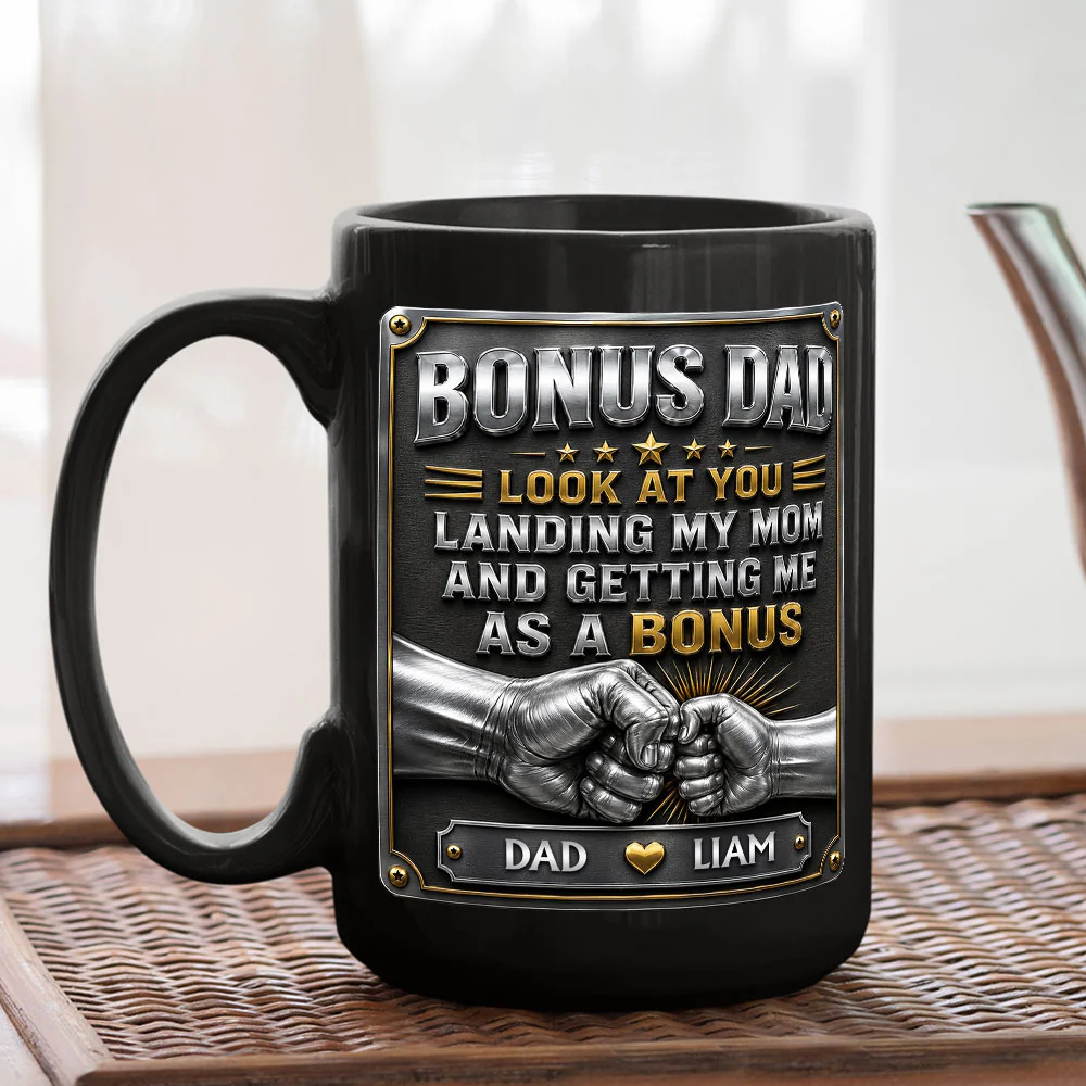 Getting Me As A Bonus - Personalized Custom 3D Effect Mug - Image 5