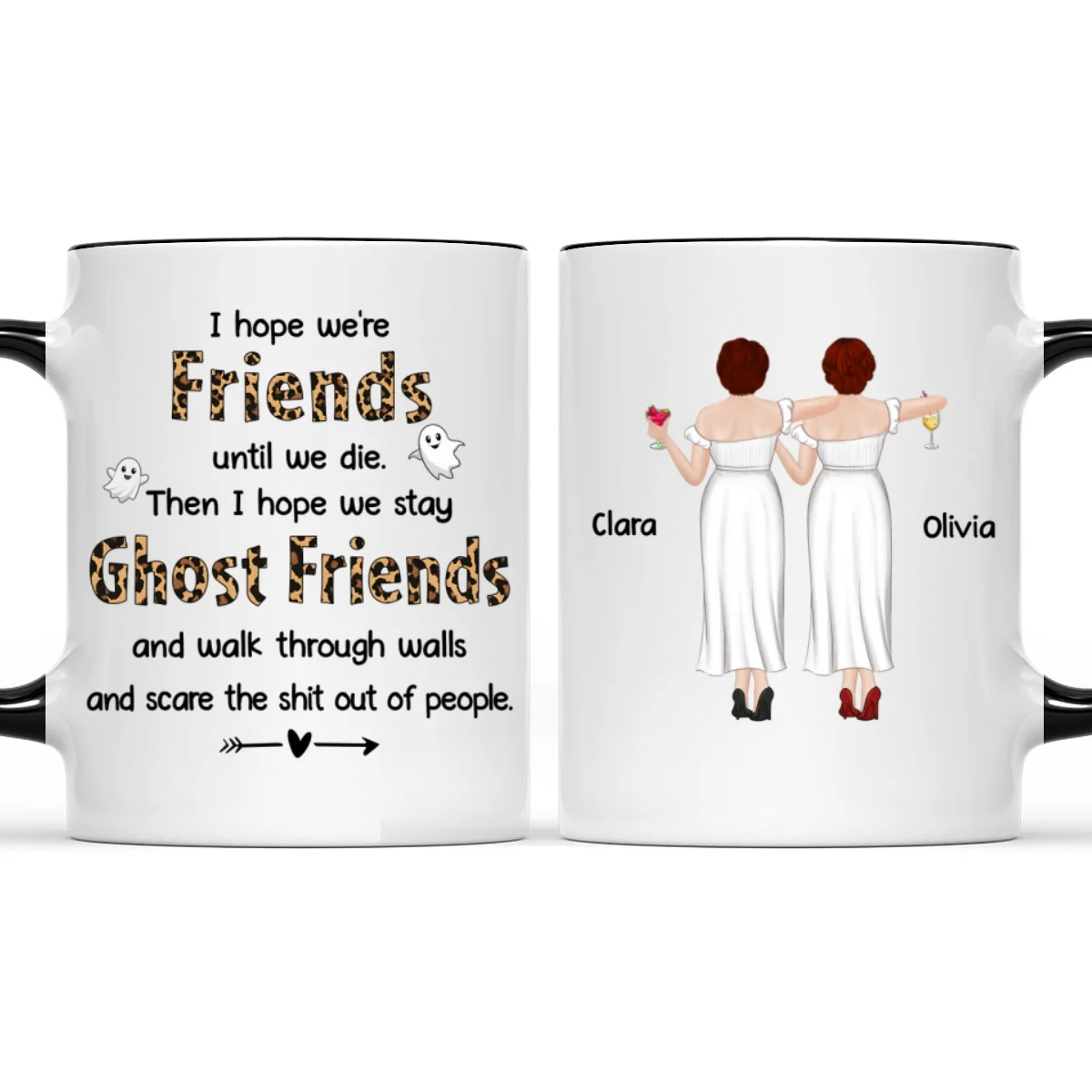 Ghost Friend - Personalized Custom Accent Mug - Image 5