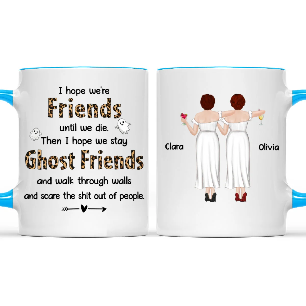 Ghost Friend - Personalized Custom Accent Mug - Image 6