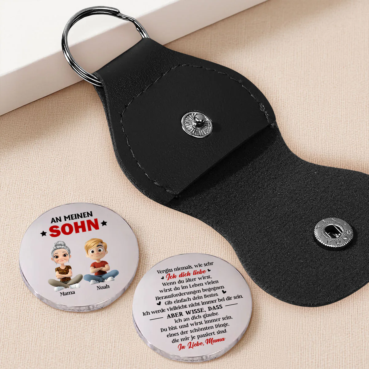 Gib Immer Dein Bestes Sohn - Personalisierte Pocket Umarmung - Image 2