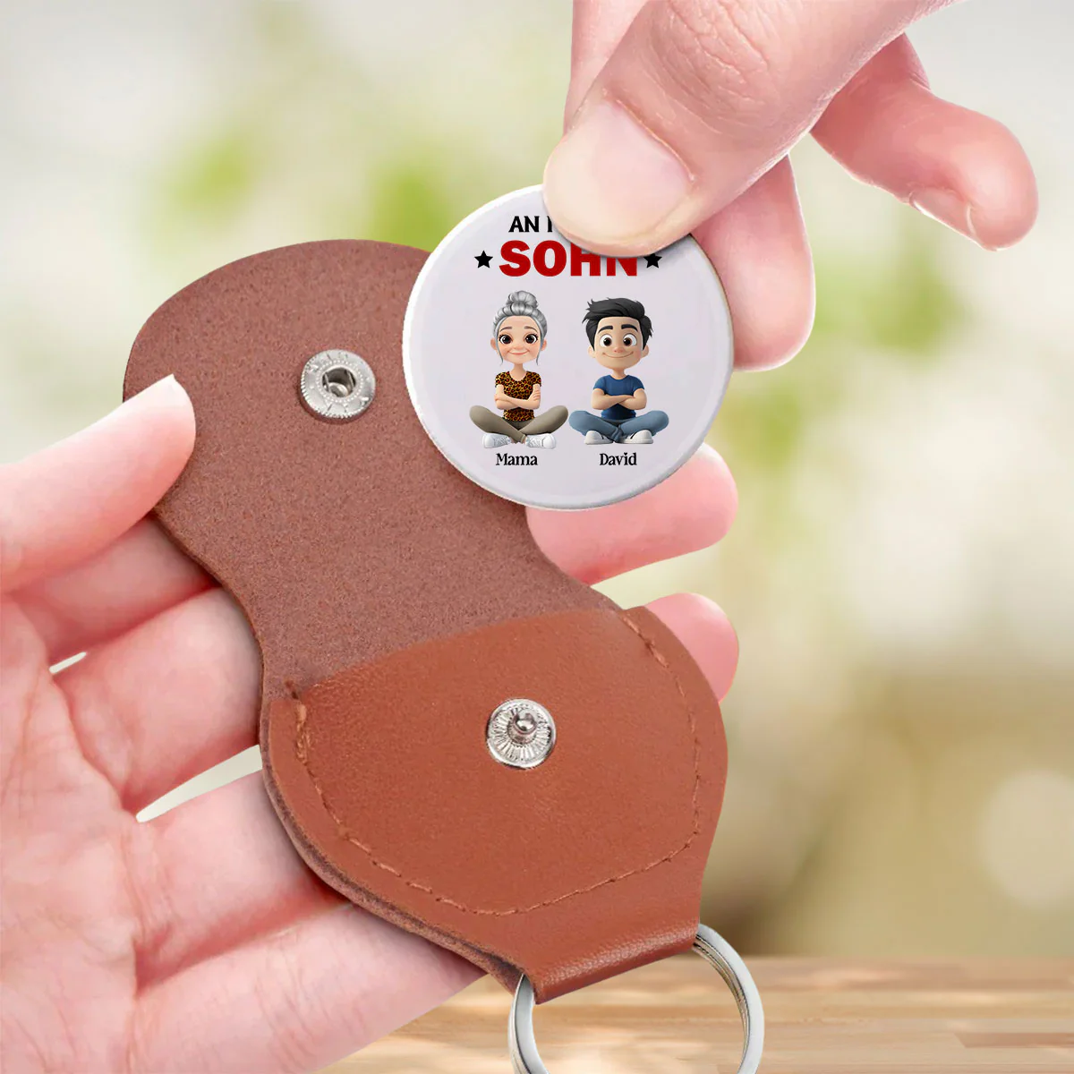 Gib Immer Dein Bestes Sohn - Personalisierte Pocket Umarmung - Image 3