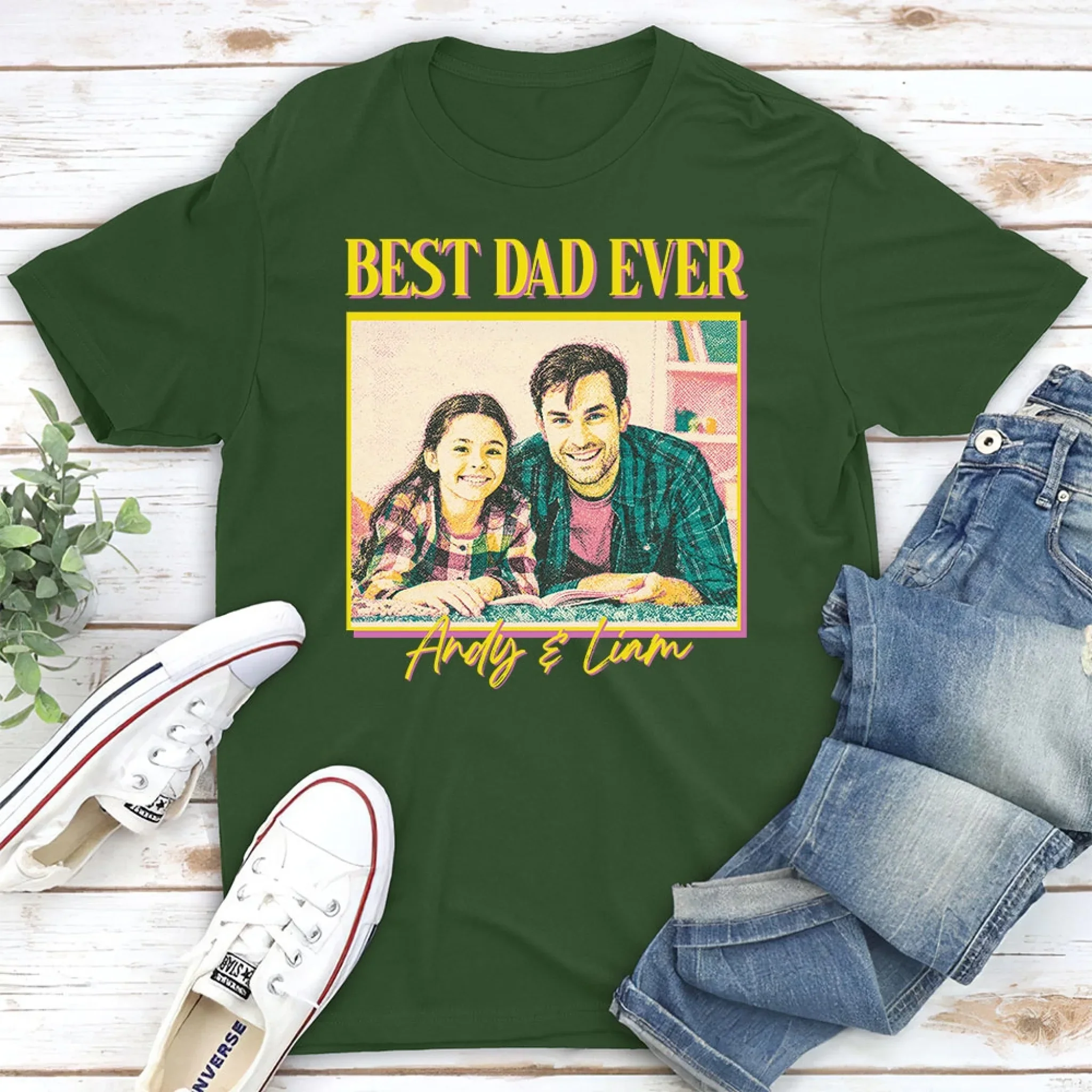 Girl Dad - Personalized Custom Shirt - Image 3