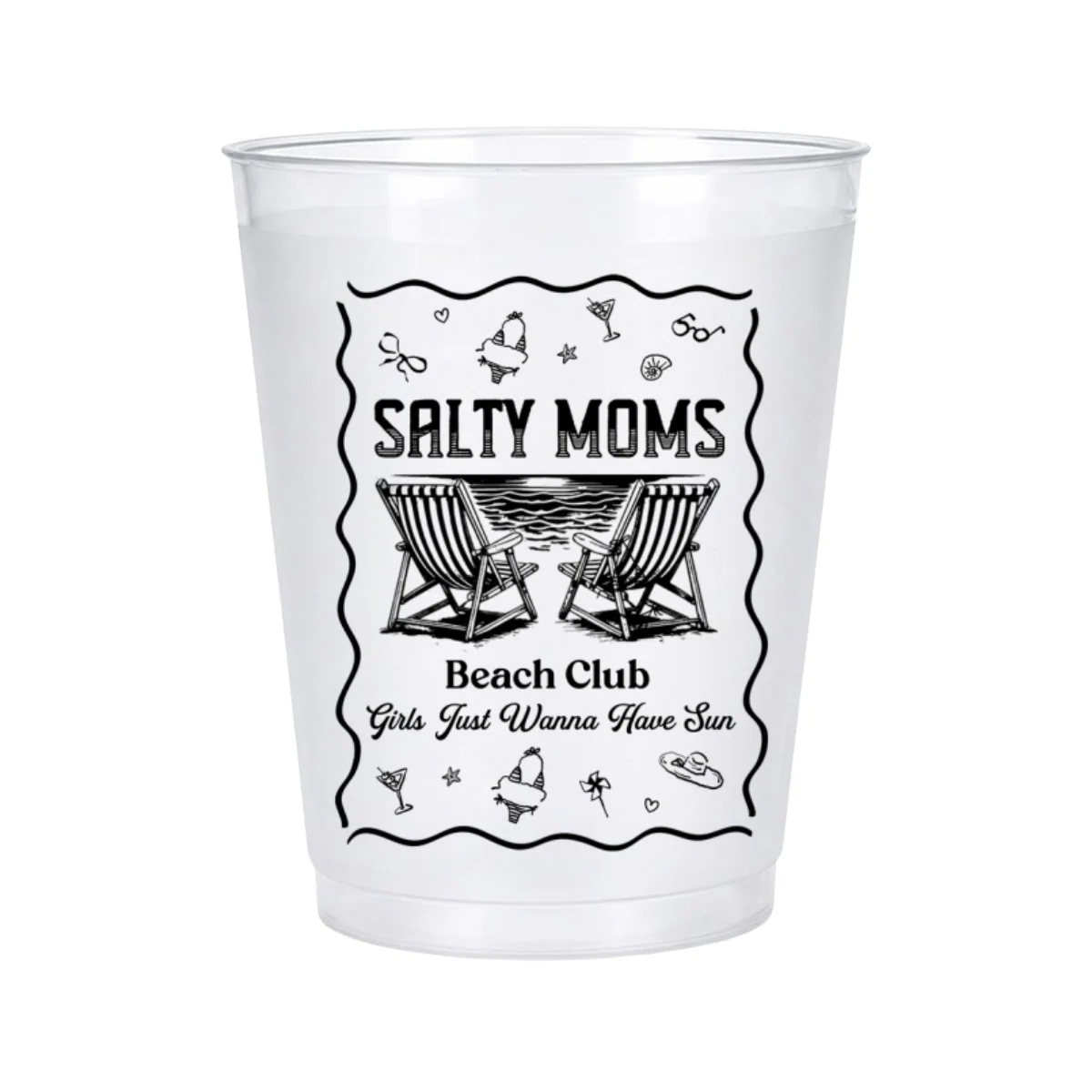 Girls Just Wanna Have Sun - Personalized Custom Frosted Cup - Image 8