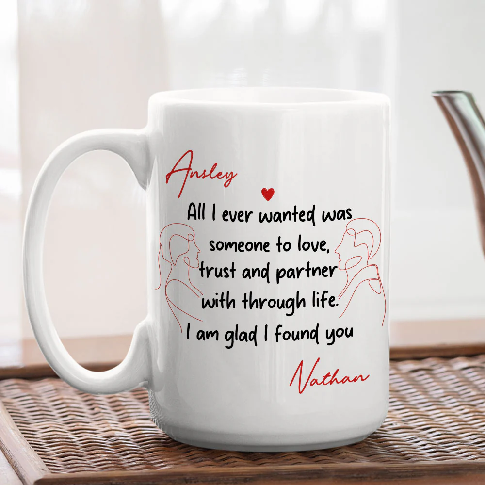 Glad To Find You - Personalized Custom Coffee Mug - Image 5