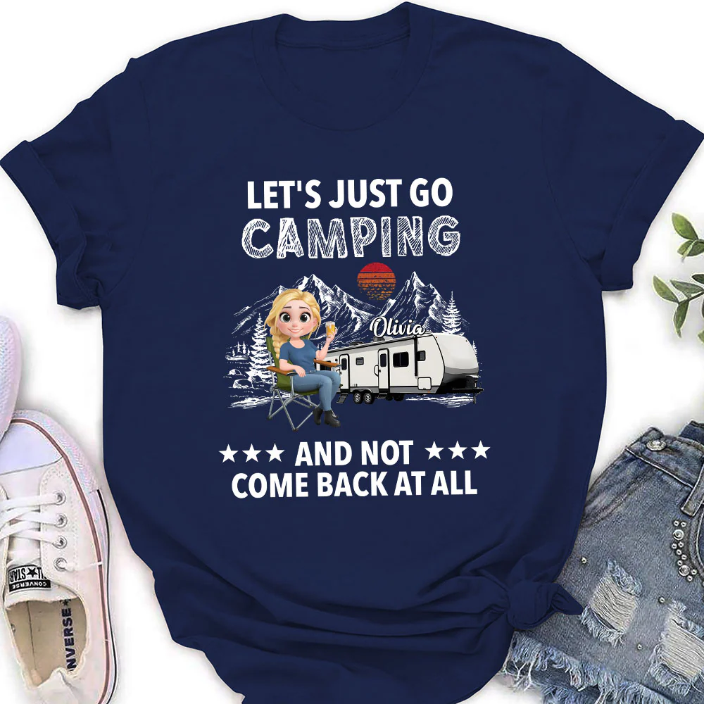 Go Camping And Not Comeback - Personalized Custom Shirt - Image 3