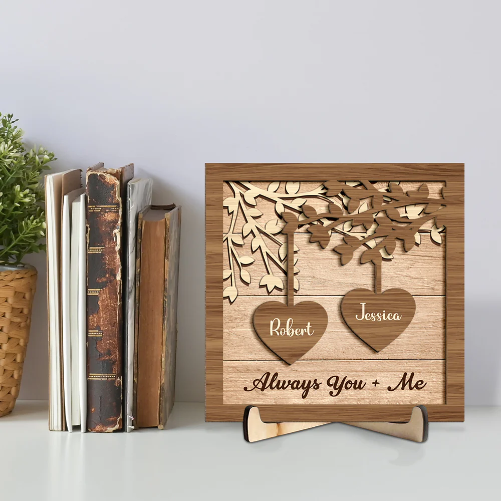 God Gave Me You - Personalized Custom Wooden Plaque - Image 5