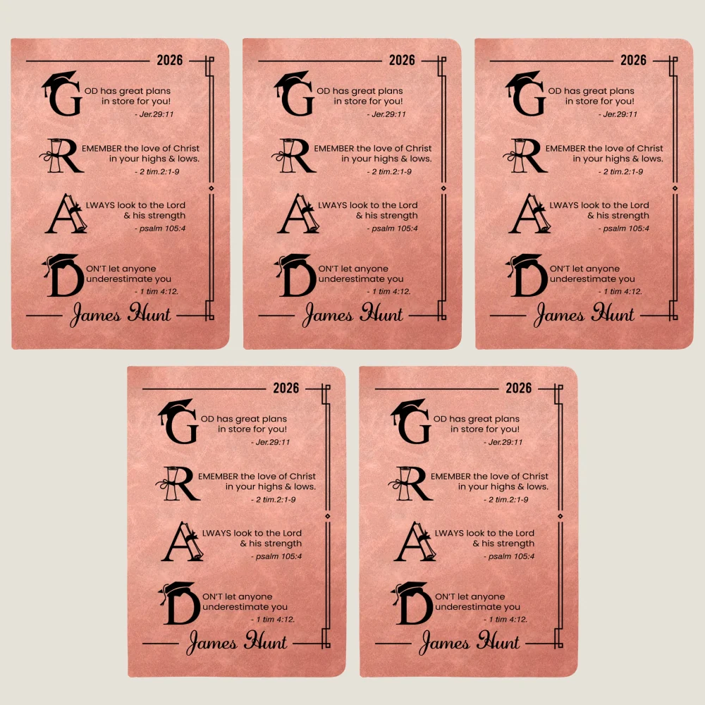 God Has Great Plans For You - Personalized Custom Leather Journal - Image 14