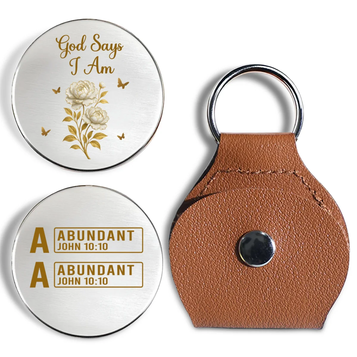 God Says I Am - Personalized Custom Pocket Hug - Image 6