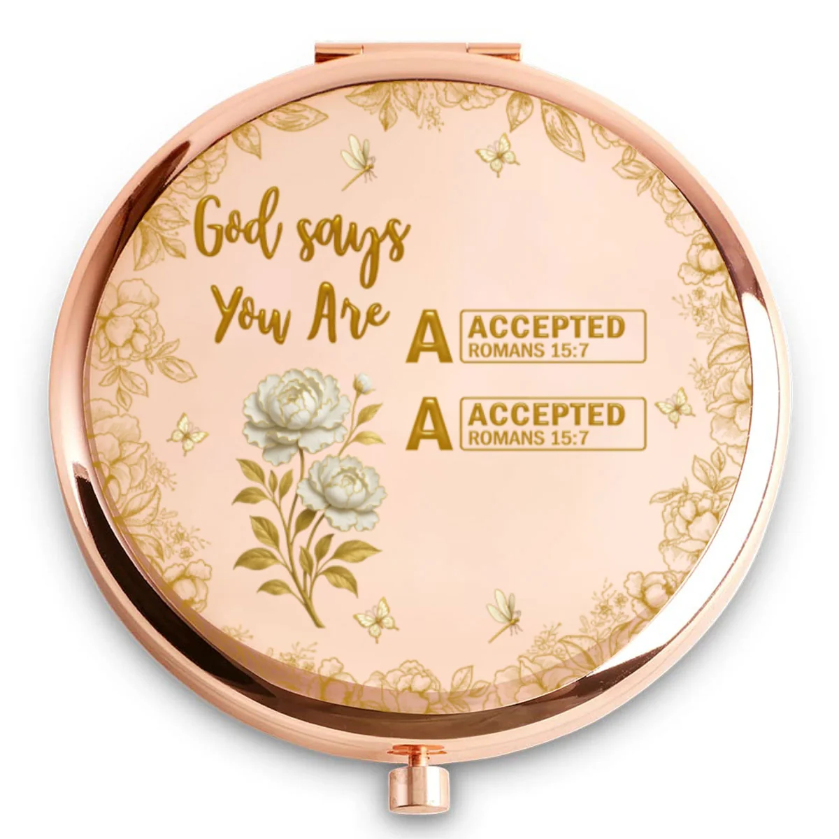 God Says You Are Bible - Personalized Custom Compact Mirror - Image 6