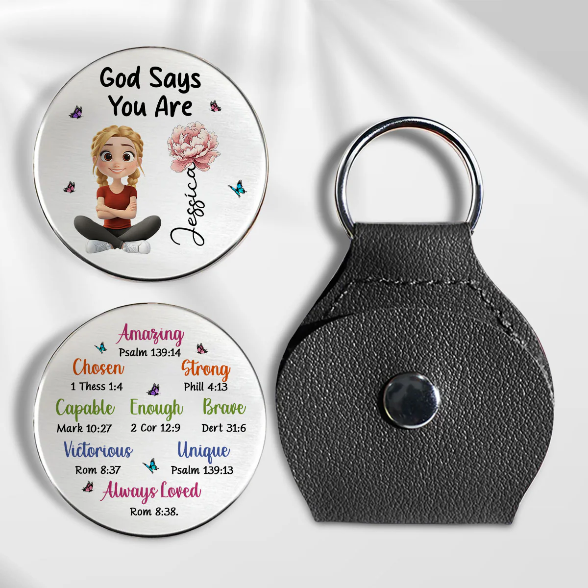 God Says You Are - Personalized Custom Pocket Hug