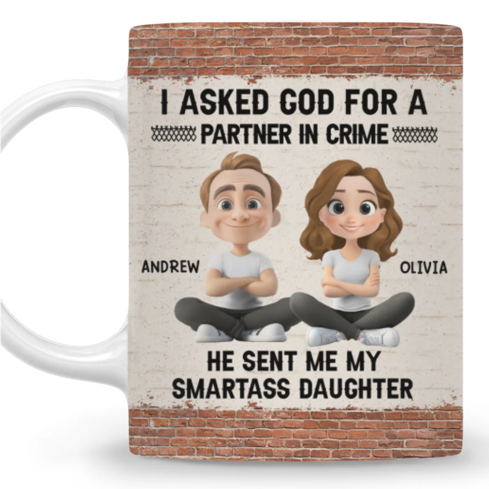 God Sent You To Me - Personalized Custom Coffee Mug - Image 8
