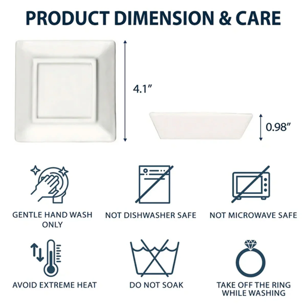 Gold Flower Bestie - Personalized Custom Jewelry Dish - Image 5