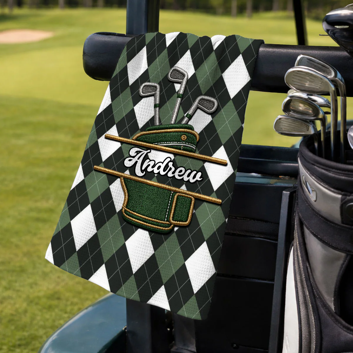 Golf Club - Personalized Custom Golf Towel - Image 4