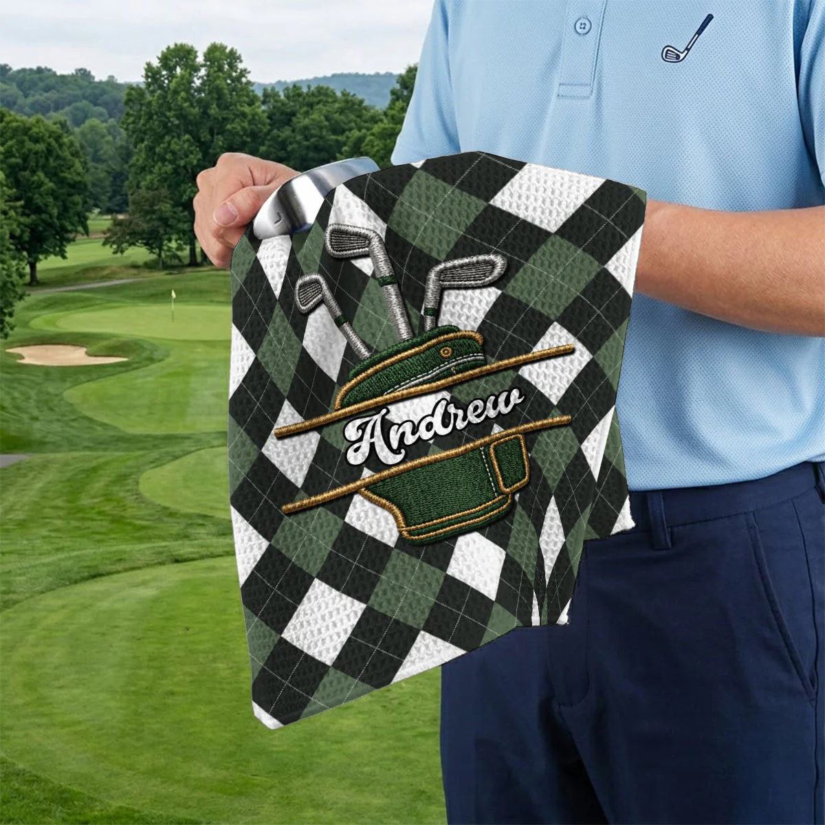 Golf Club - Personalized Custom Golf Towel - Image 5