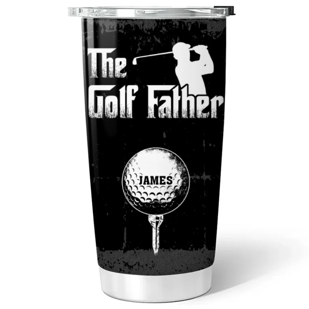 Golf Dad - Personalized Custom Tumbler - Image 5