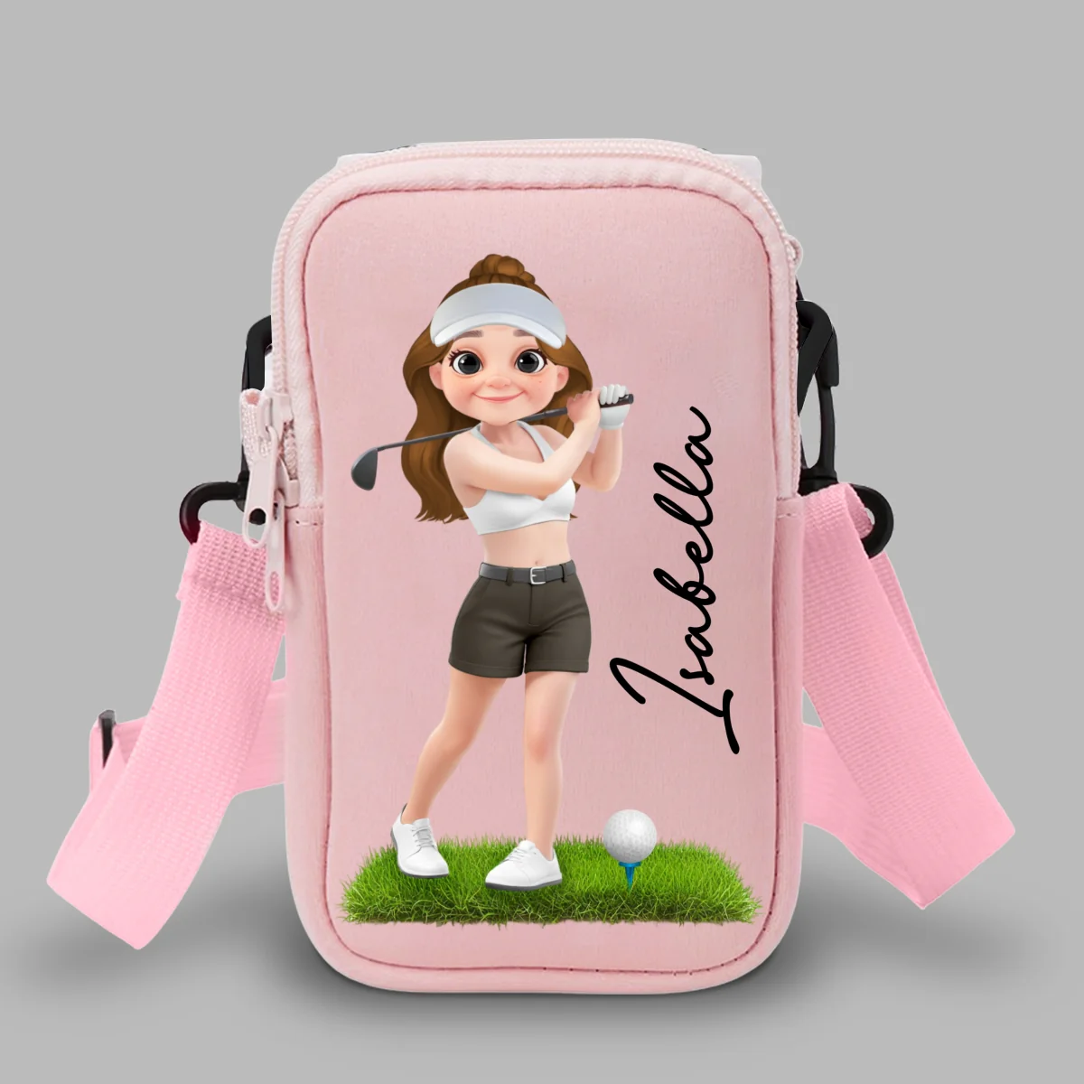 Golf Lover - Personalized Custom Water Bottle Carrier Bag - Image 10