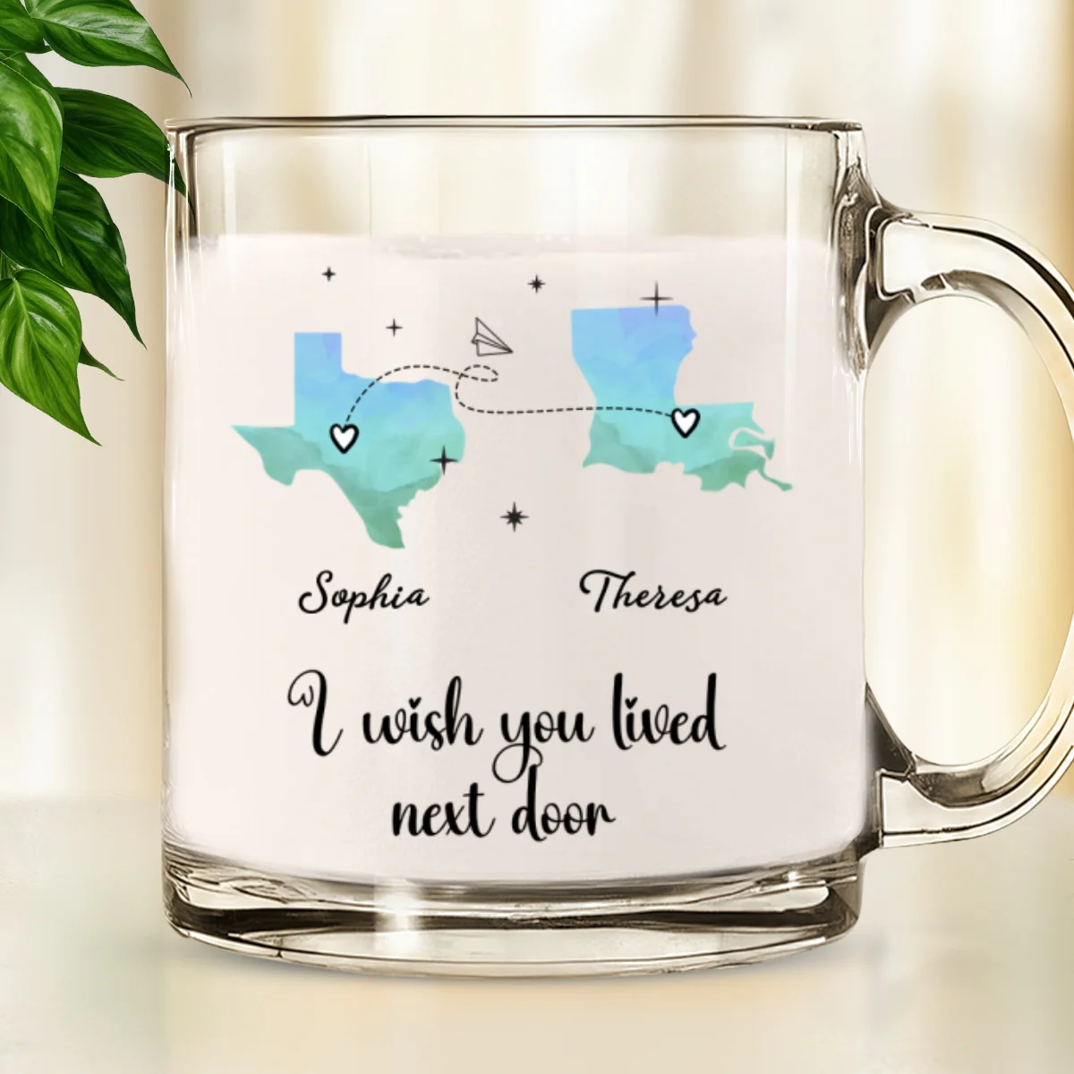 Good Friends And Good Drinks Make Life Better - Personalized Custom Glass Mug - Image 6