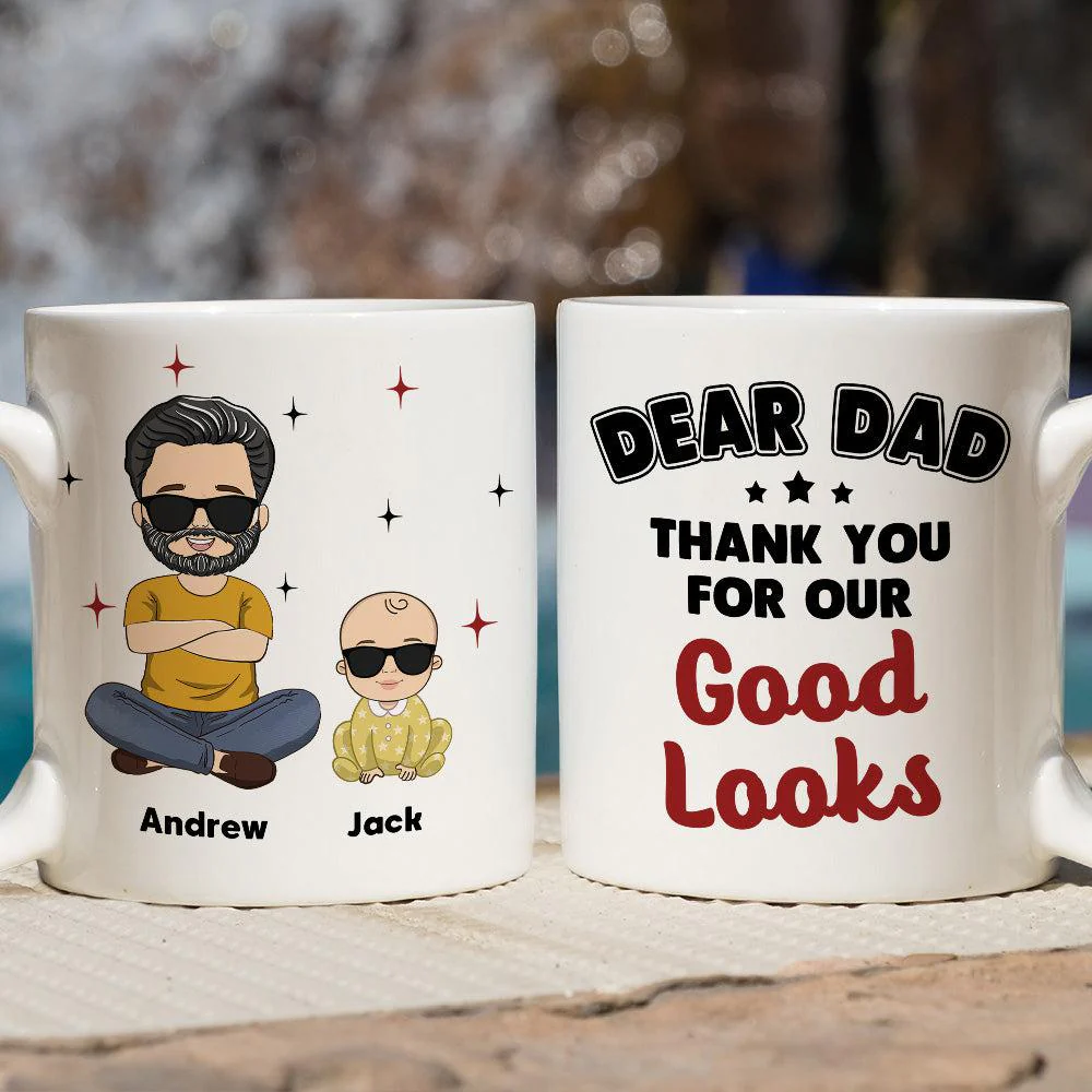 Good Looks - Personalized Custom Coffee Mug - Image 5