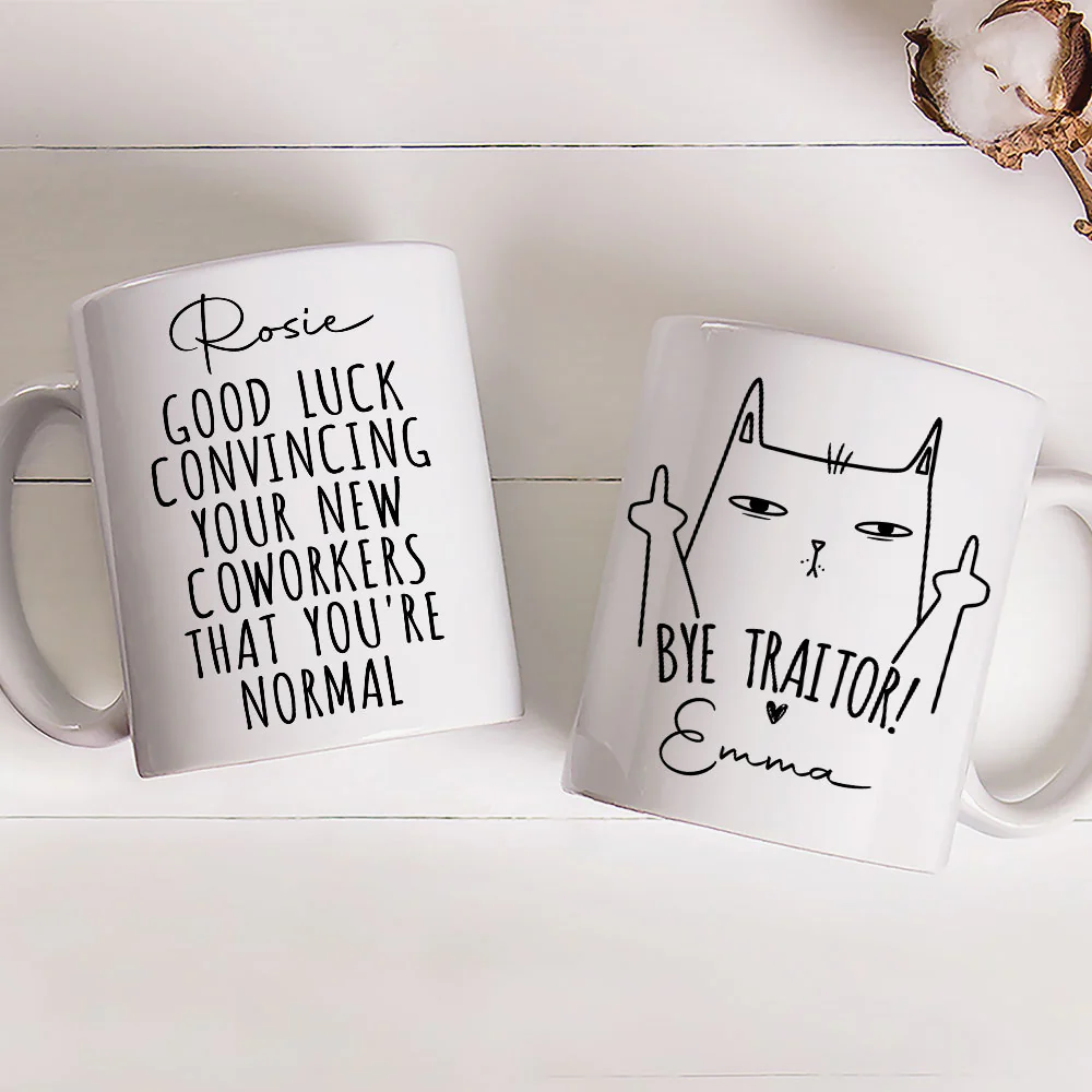 Good Luck - Personalized Custom Coffee Mug - Image 3
