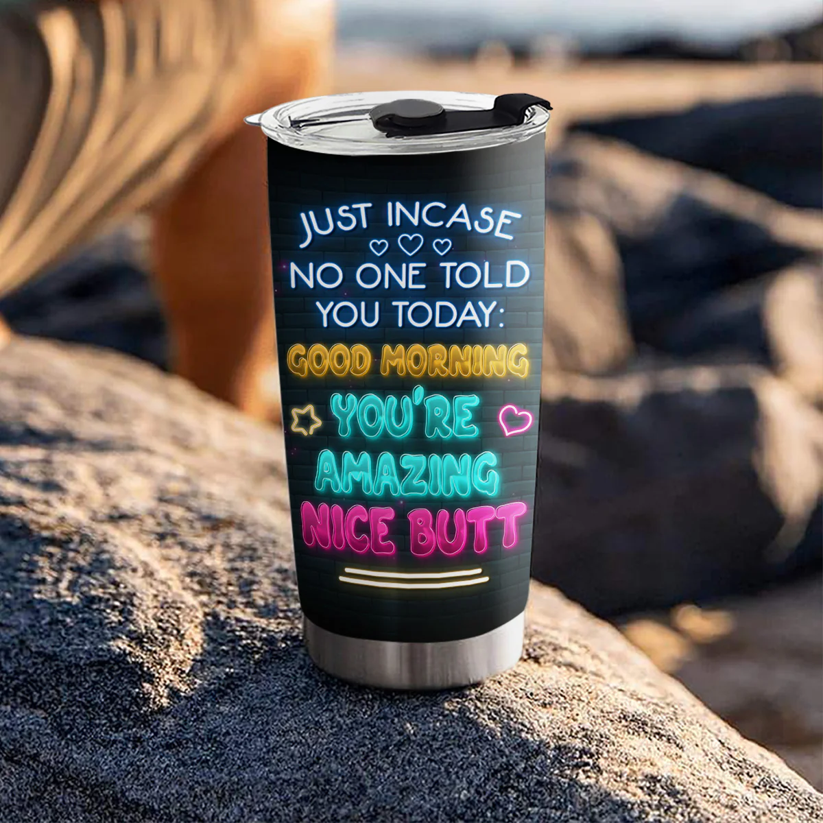Good Morning Baby Girl - Personalized Custom Tumbler - Image 4
