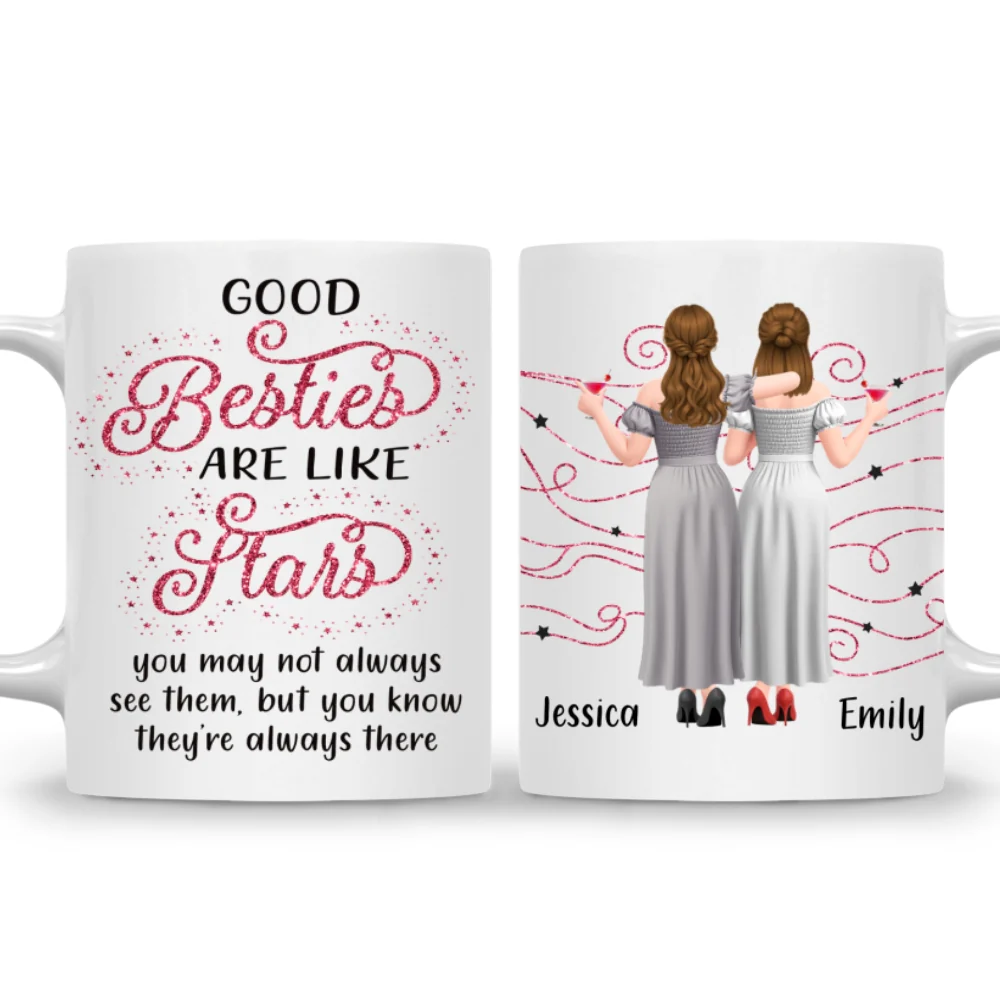 Good Relationships Are Like Star - Personalized Custom Coffee Mug - Image 7