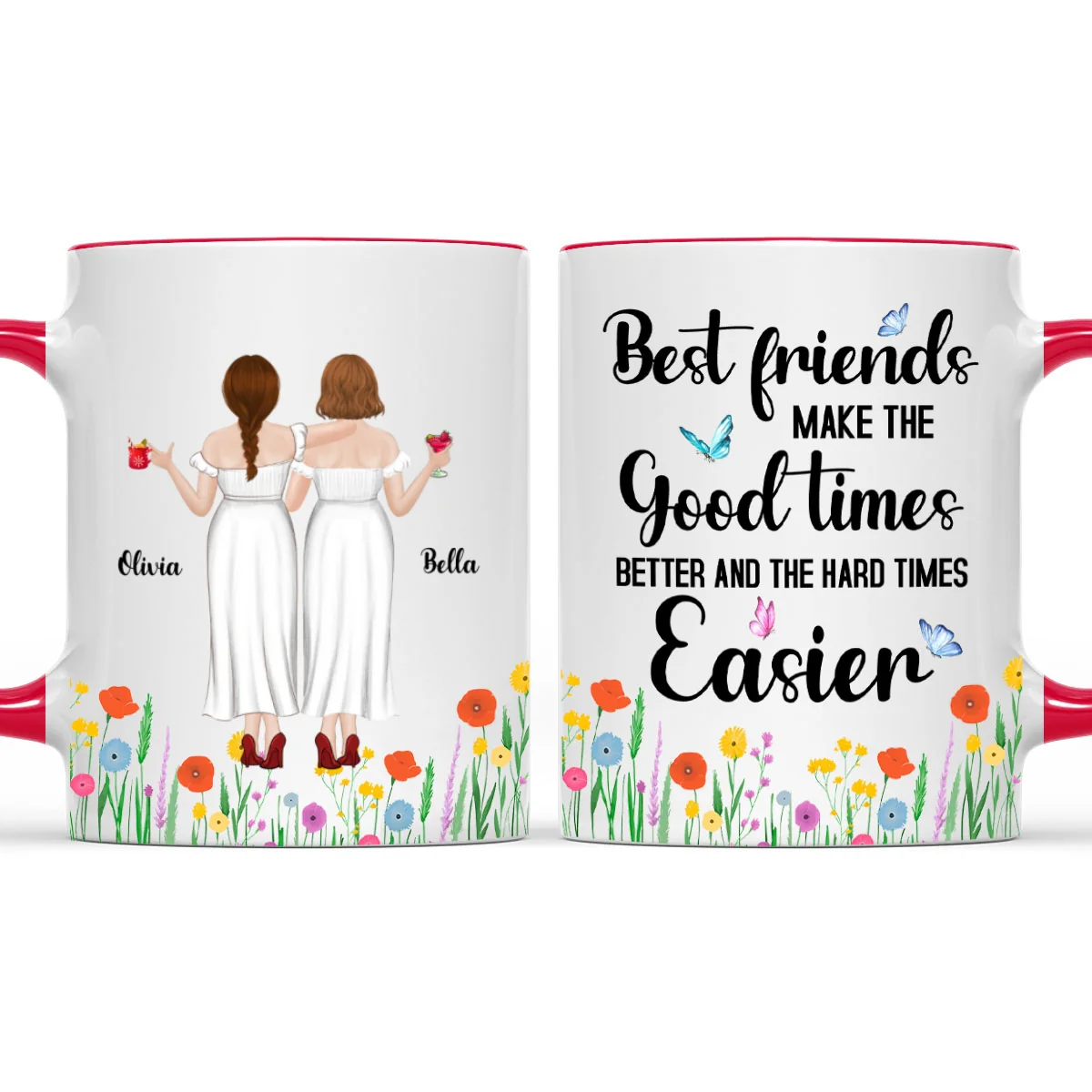 Good Times Better With Friends - Personalized Custom Accent Mug - Image 8
