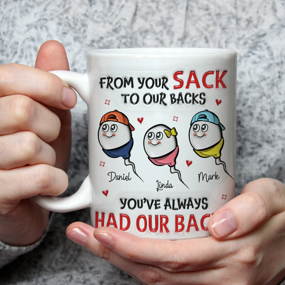 Got My Back - Personalized Custom 3D Inflated Effect Mug - Image 3