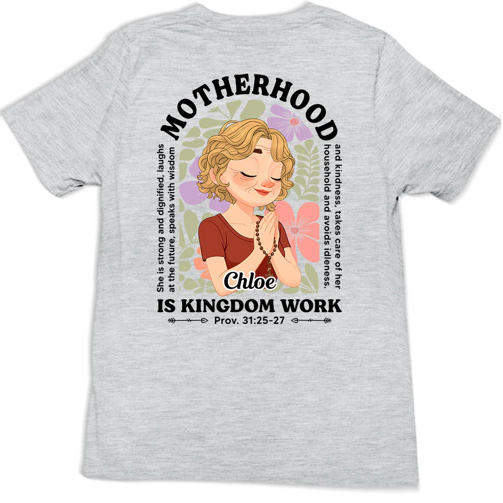 Grace Defines Her Motherhood - Personalized Custom Shirt - Image 2