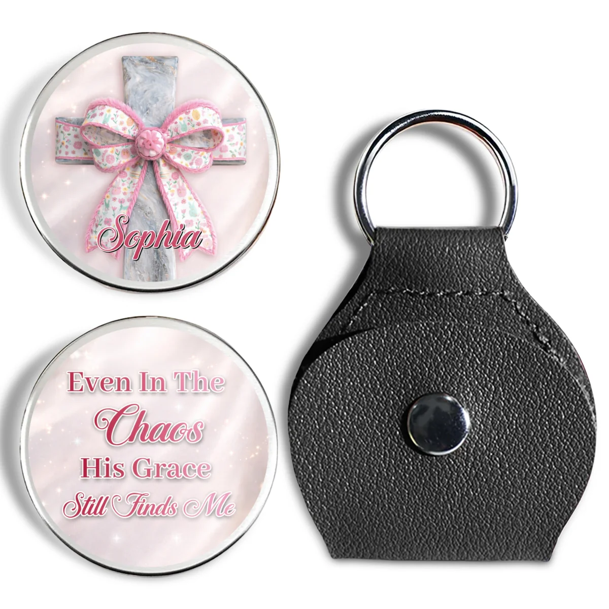 Grace In The Chaos - Personalized Custom Pocket Hug - Image 7