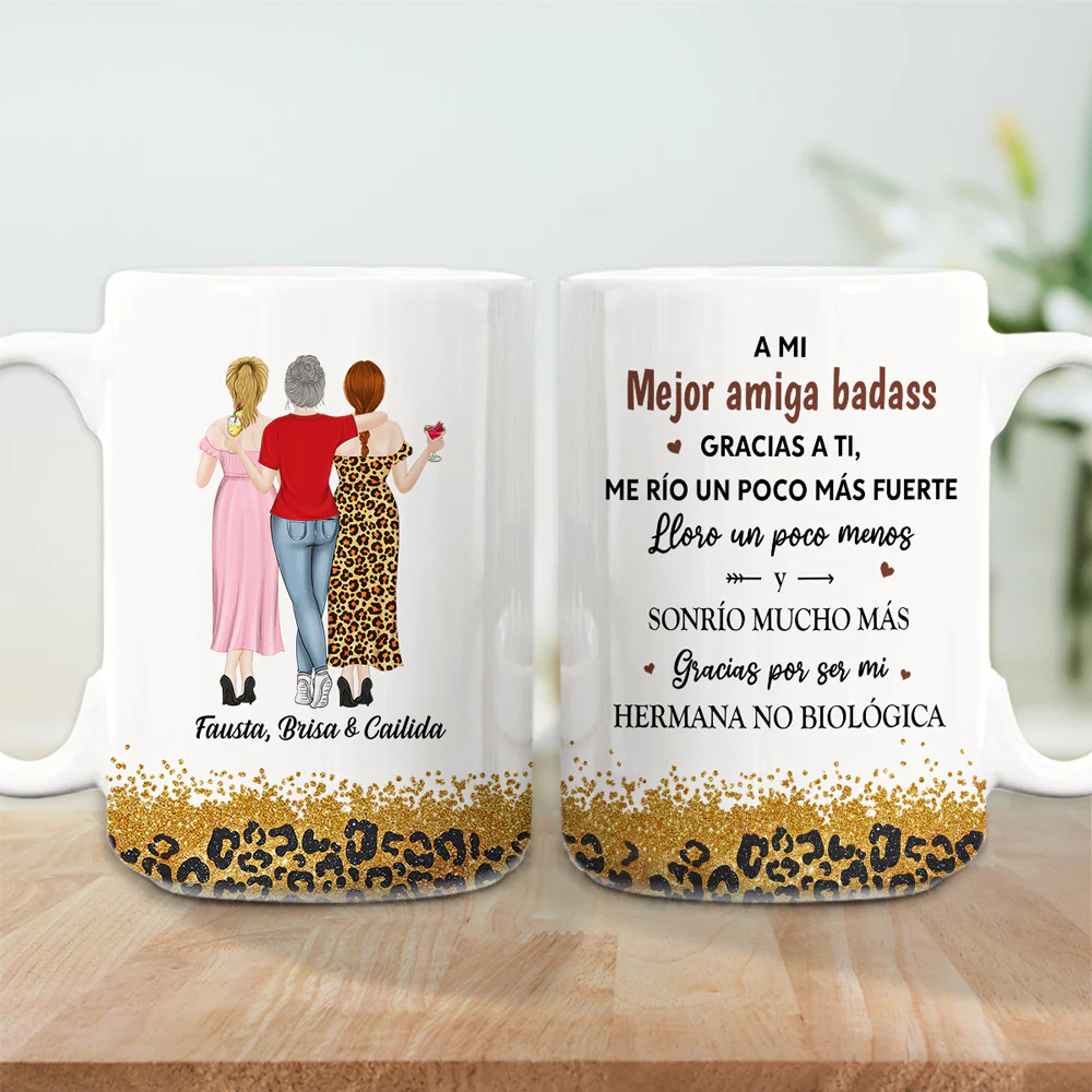 Gracias A Ti Me Río Un Poco Más Fuerte – Taza de café personalizada - Image 6