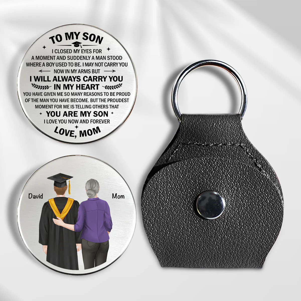 Graduation Gift Proud Son - Personalized Custom Pocket Hug