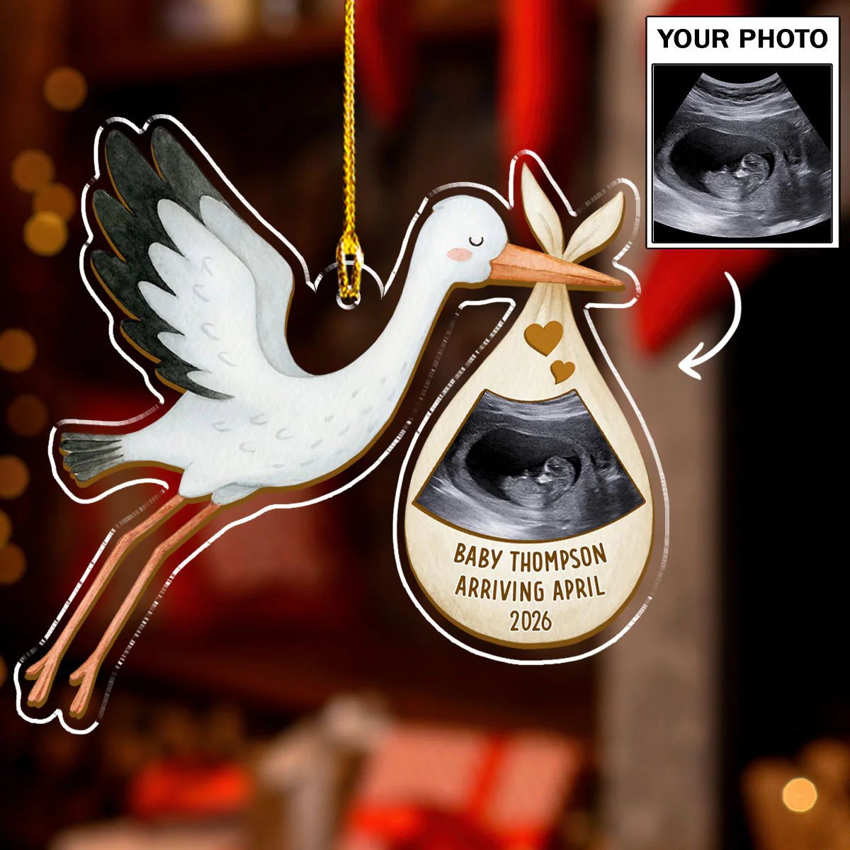 Grandchild To Spoil - Personalized Custom Acrylic Ornament