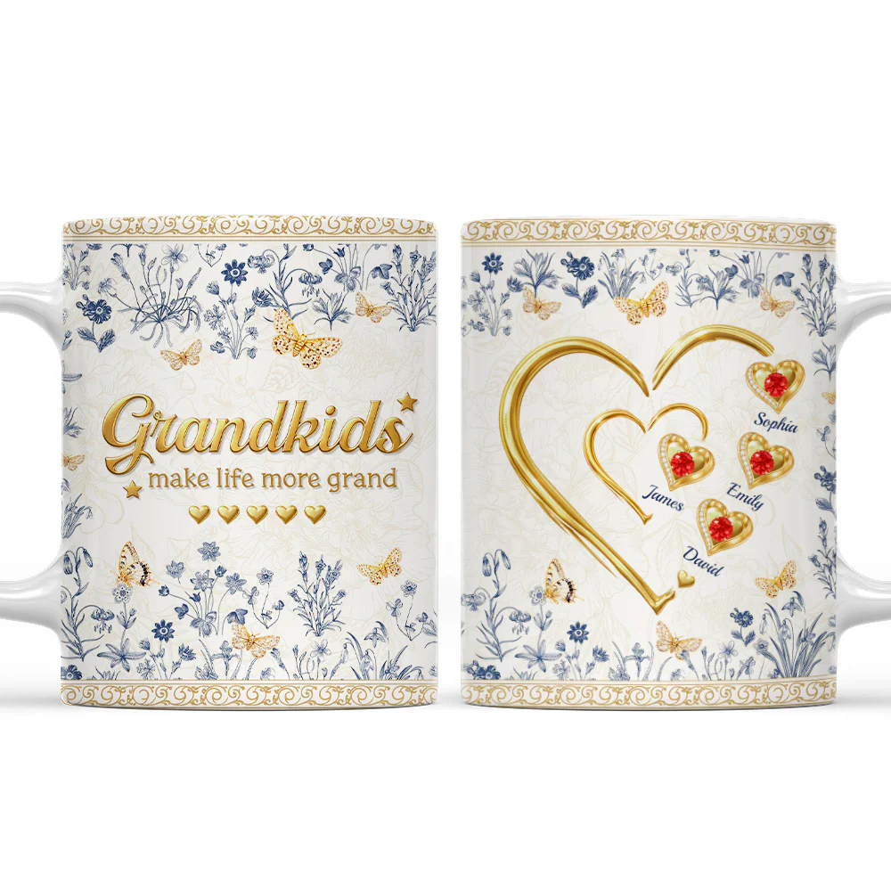 Grandkid Make Life More Grand - Personalized Custom 3D Inflated Effect Mug