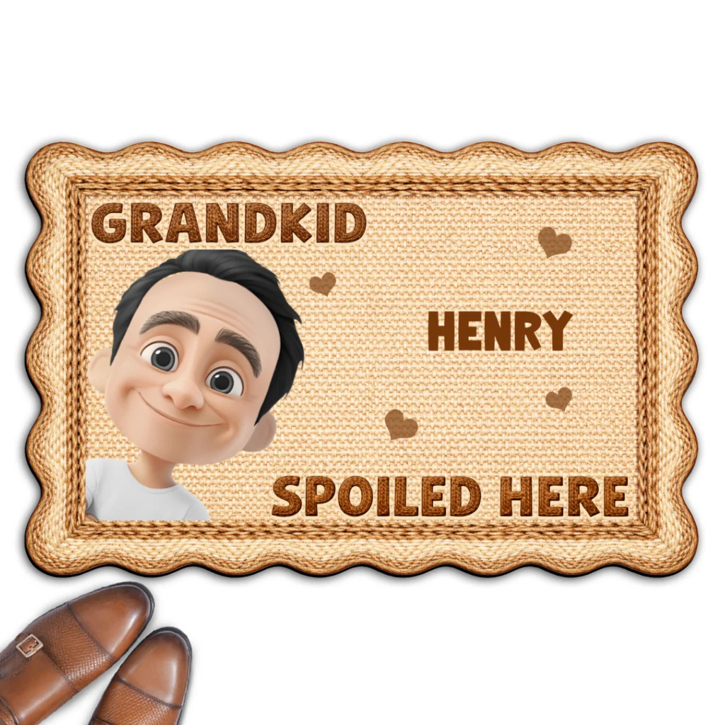 Grandkids Fill Our Hearts - Personalized Custom Doormat - Image 8