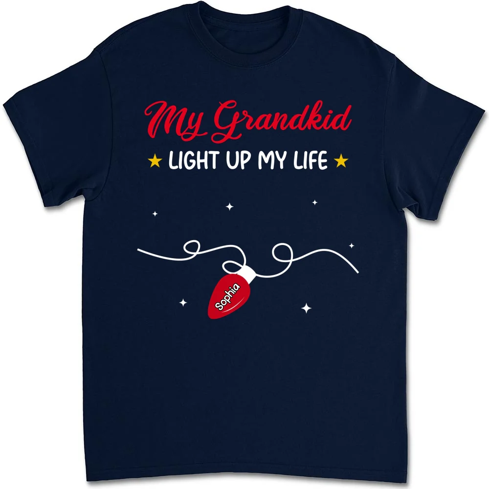 Grandkids Light Up My Life - Personalized Custom Shirt - Image 9