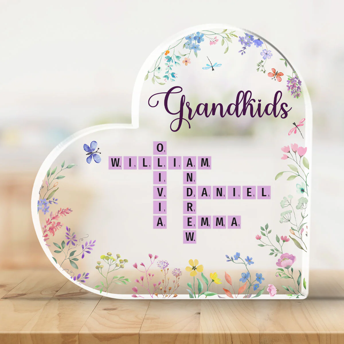 Grandkids Made Life More Grand - Personalized Custom Acrylic Plaque - Image 2