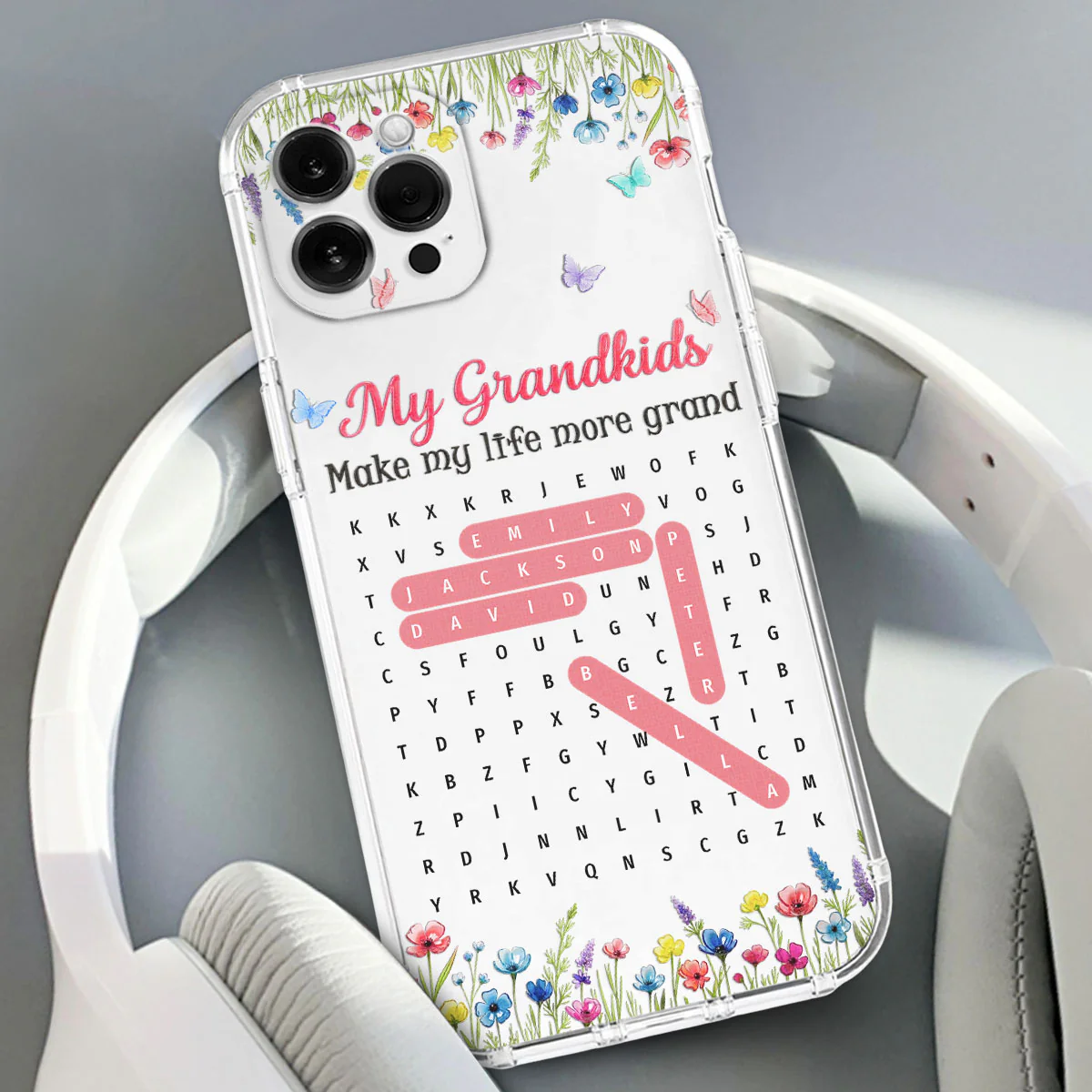 Grandkids Make Life More Grand Puzzle - Personalized Custom 3D Inflated Effect Phone Case