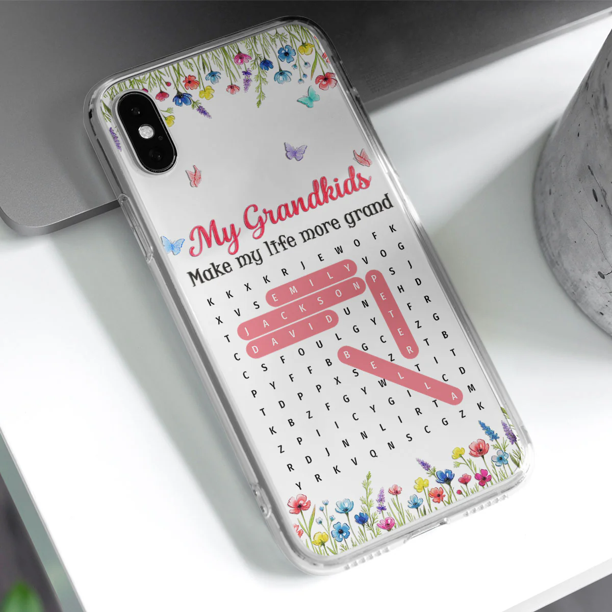 Grandkids Make Life More Grand Puzzle - Personalized Custom 3D Inflated Effect Phone Case - Image 4