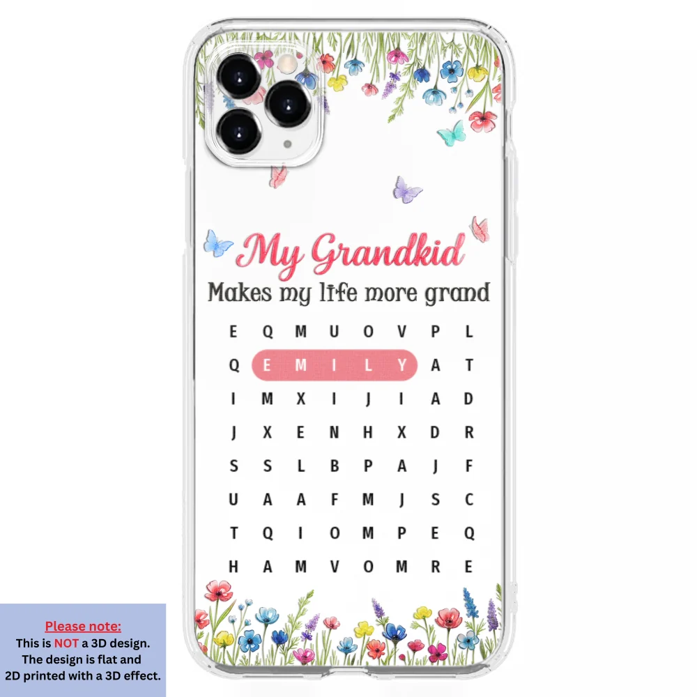 Grandkids Make Life More Grand Puzzle - Personalized Custom 3D Inflated Effect Phone Case - Image 9