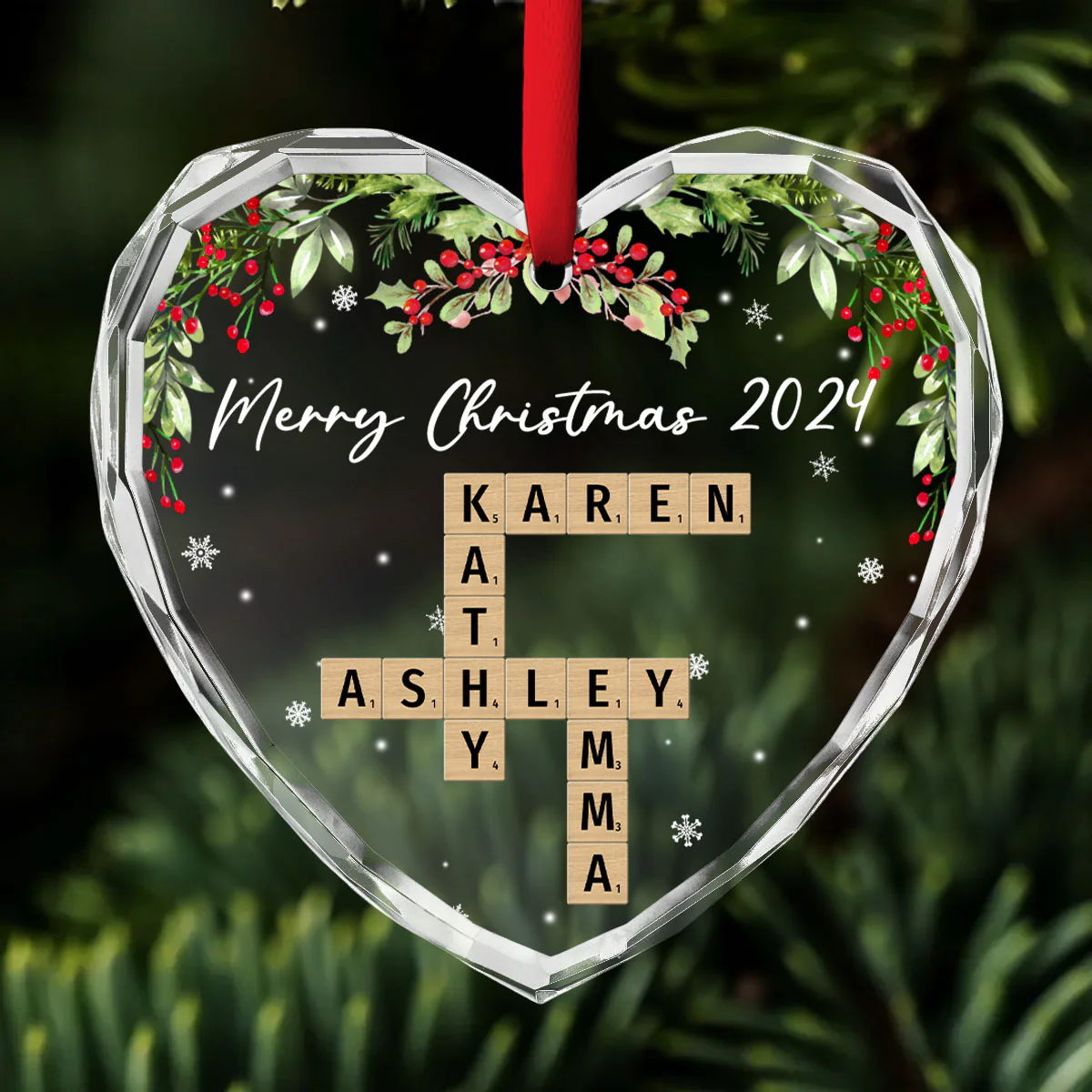 Your Love Melts My Heart - Personalized Custom Glass Ornament