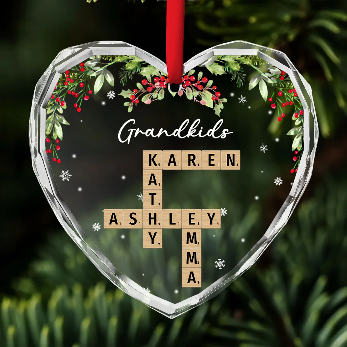 Your Love Melts My Heart - Personalized Custom Glass Ornament - Image 2