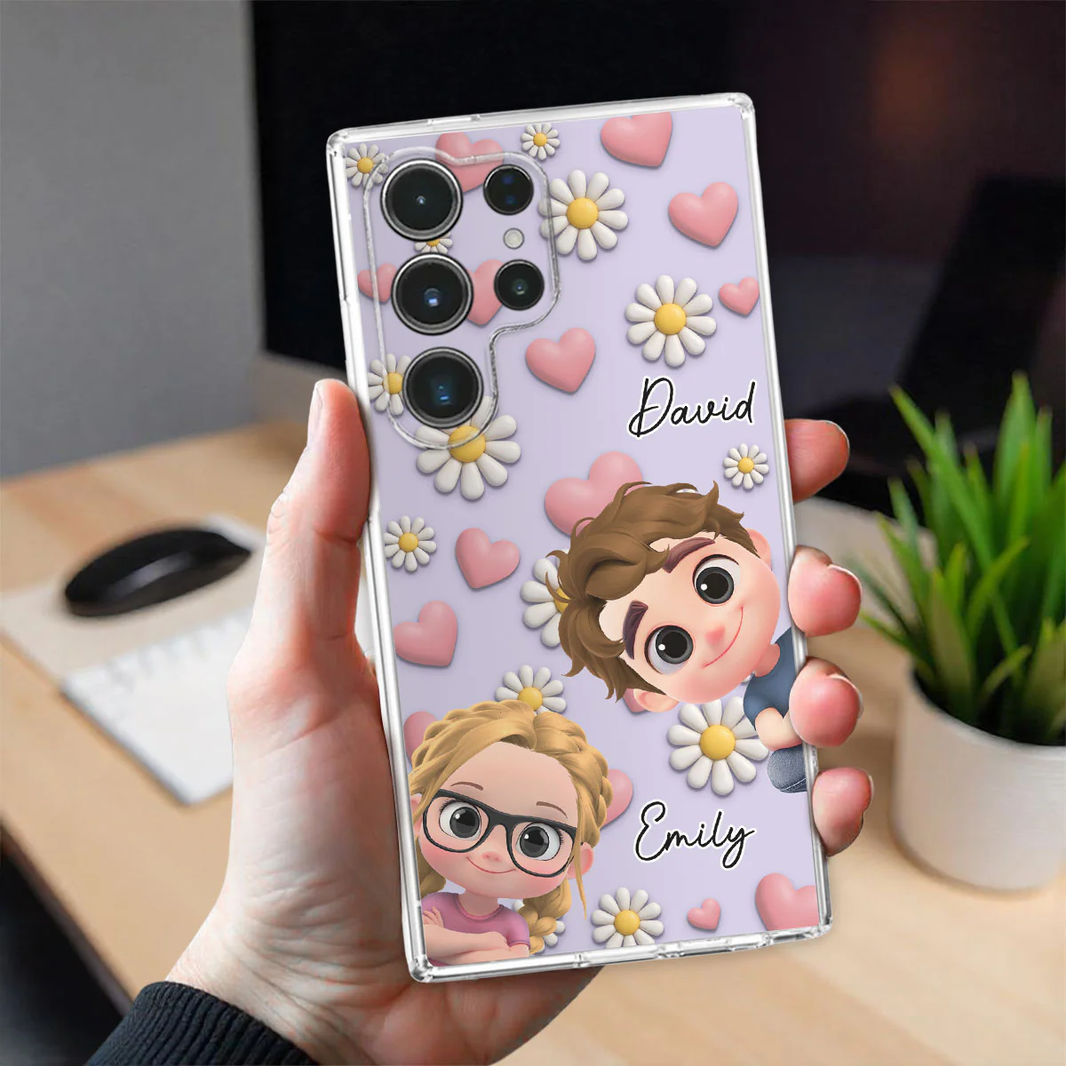 Grandkids Over Everything - Personalized Custom 3D Effect Phone Case - Image 5