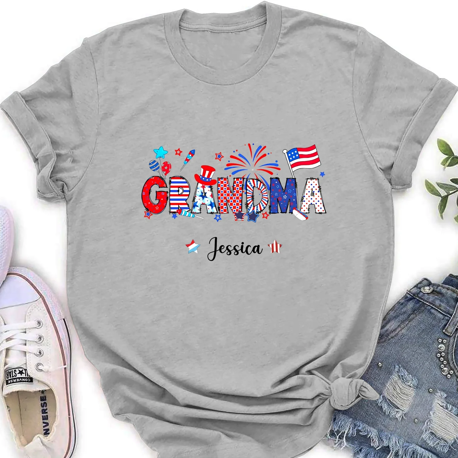 Grandma 4th Of July - Personalized Custom Shirt - Image 20