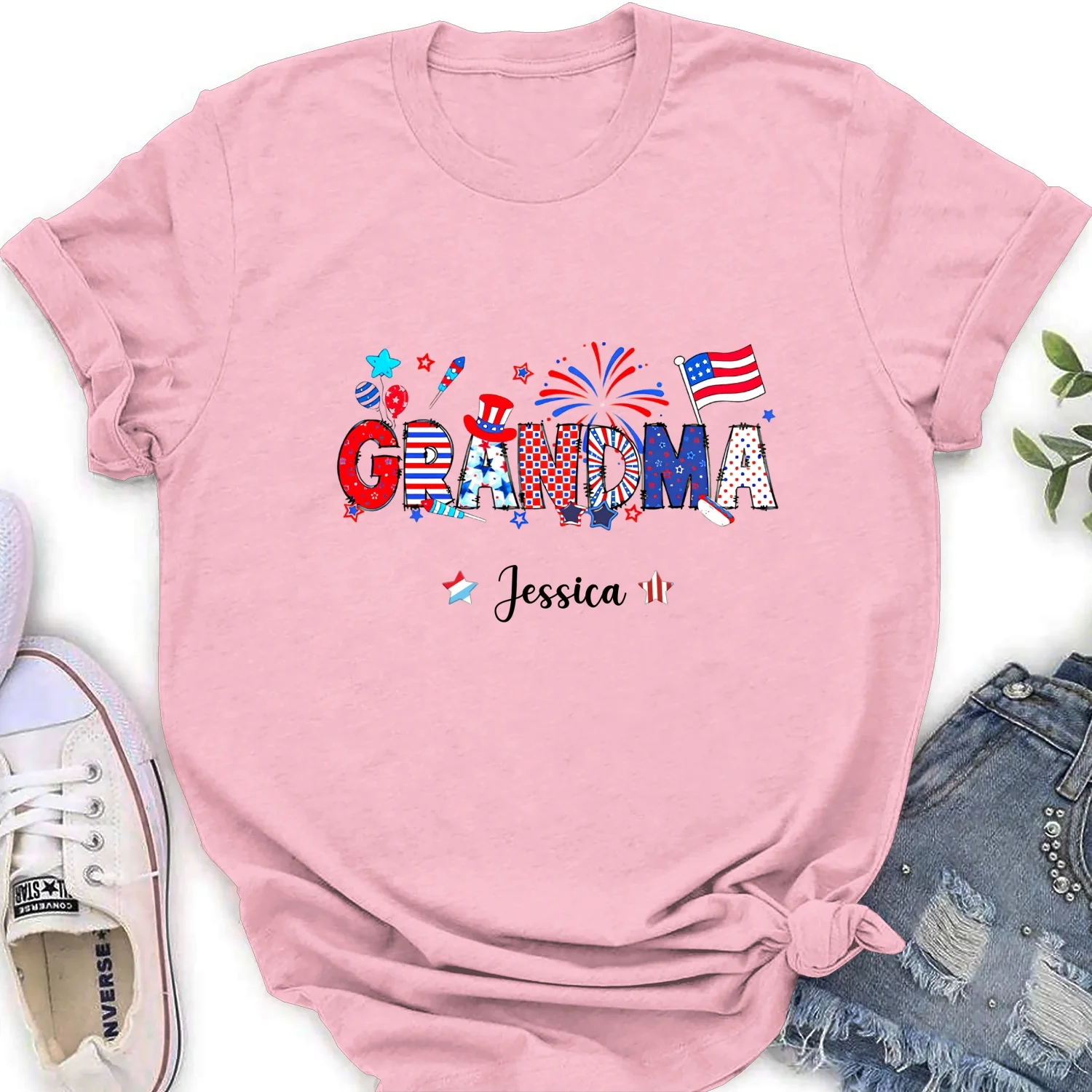 Grandma 4th Of July - Personalized Custom Shirt - Image 21