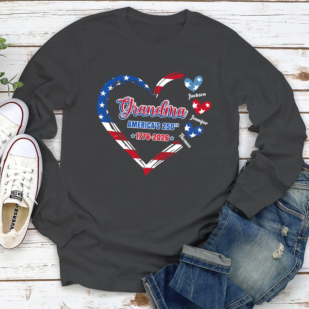 Grandma America 250th Anniversary - Personalized Custom Shirt - Image 5
